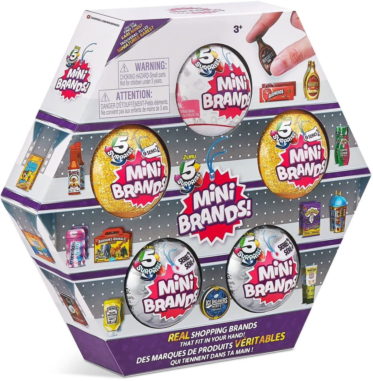 ZURU 5 Surprise Mini Brands Series 1-3 - 5 Pack Toys & Games Zuru
