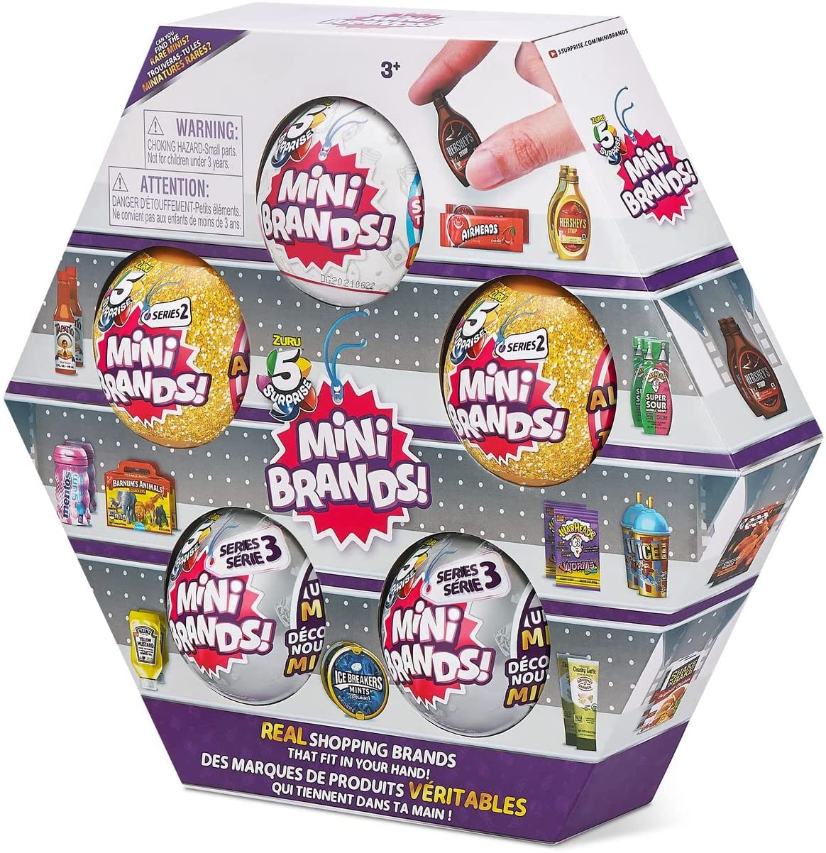 ZURU 5 Surprise Mini Brands Series 1-3 - 5 Pack Toys & Games Zuru