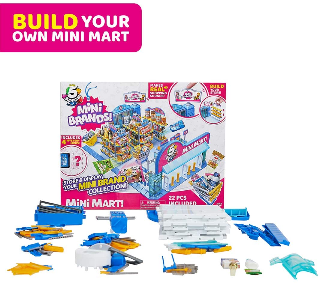 Zuru 5 Surprise Mini Brands Mini Mart w/ 3 Bonus Capsules Toys & Games Zuru